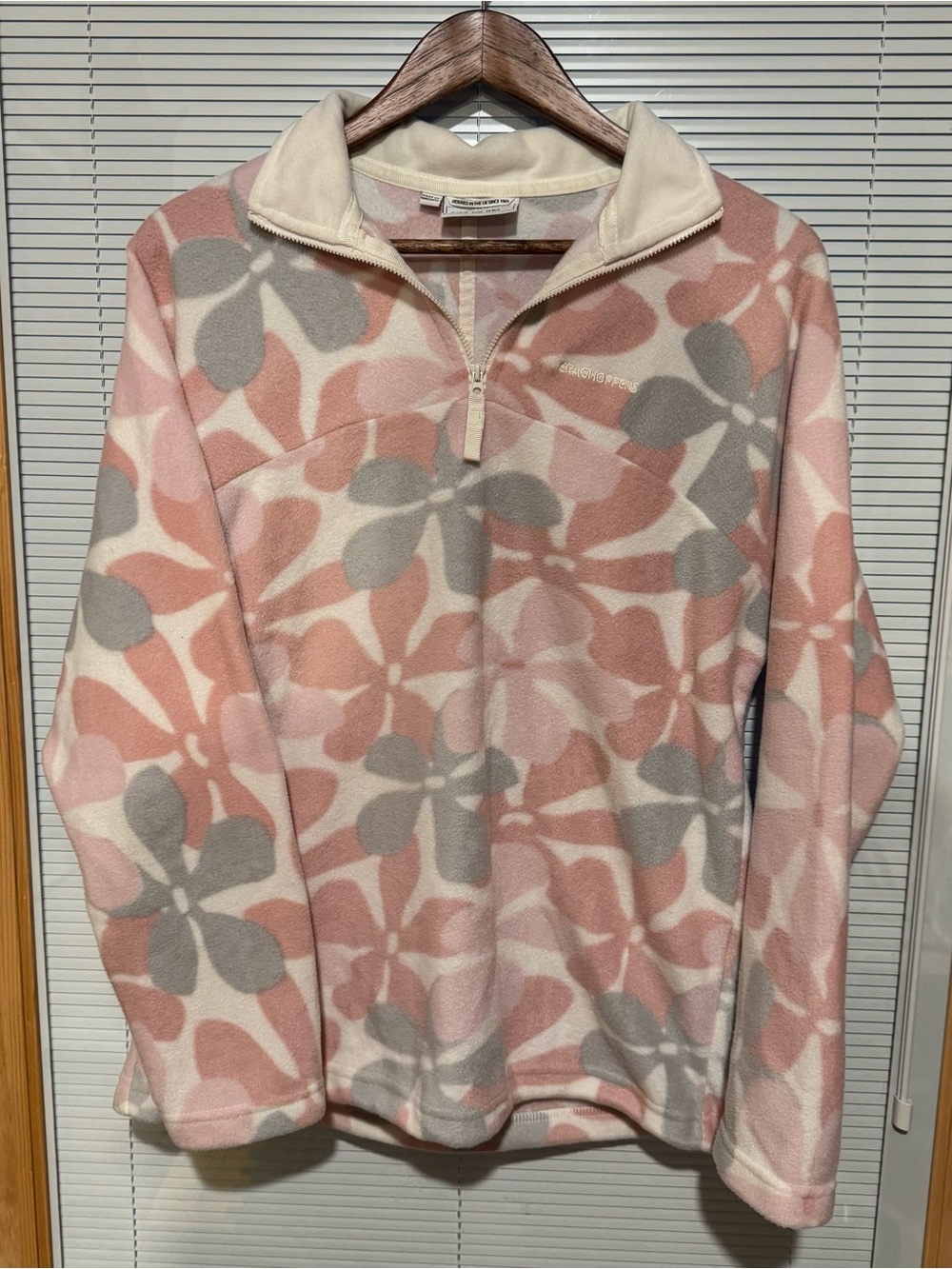 Craghoppers Pink and Gray Floral Fleece Pullover